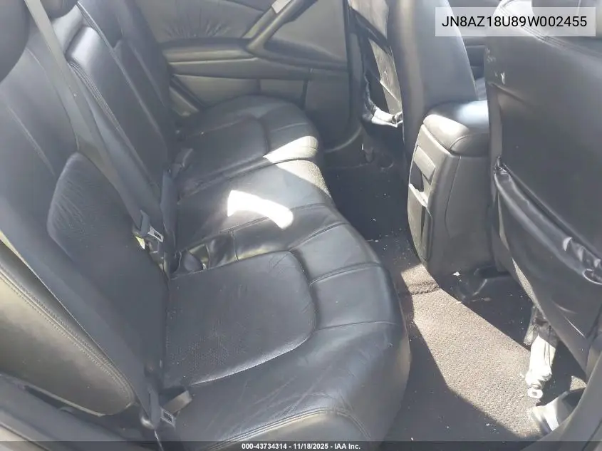 JN8AZ18U89W002455 2009 Nissan Murano Sl