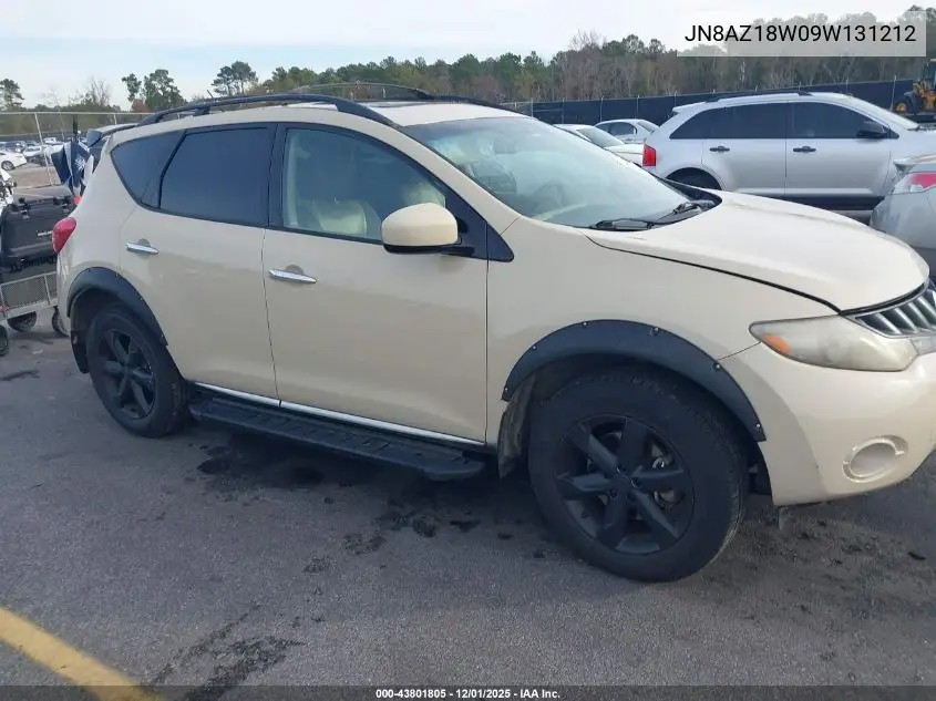 JN8AZ18W09W131212 2009 Nissan Murano S