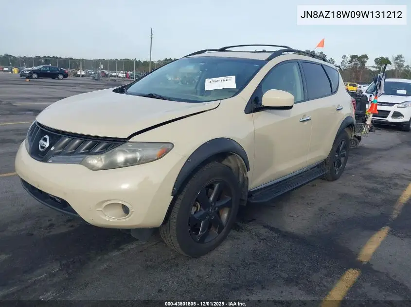 JN8AZ18W09W131212 2009 Nissan Murano S