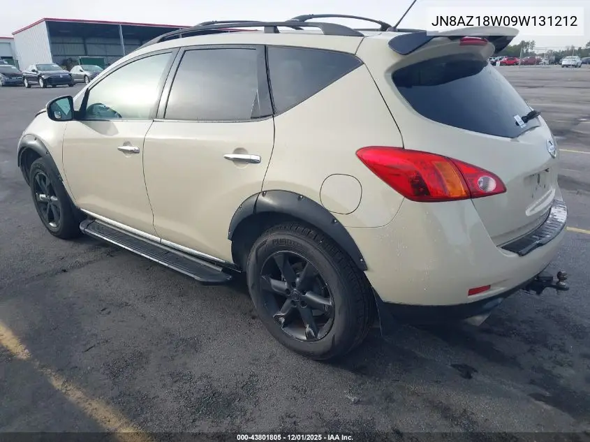 JN8AZ18W09W131212 2009 Nissan Murano S