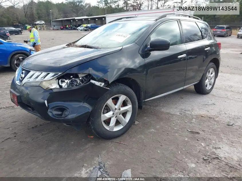 JN8AZ18W89W143544 2009 Nissan Murano S