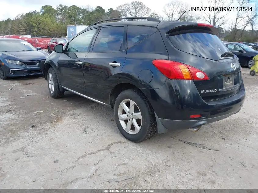 JN8AZ18W89W143544 2009 Nissan Murano S