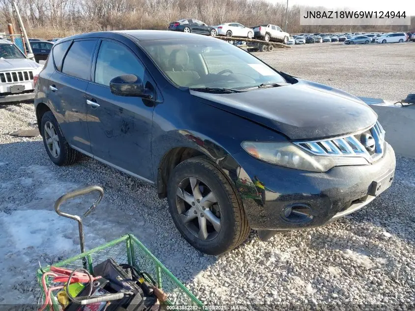 JN8AZ18W69W124944 2009 Nissan Murano Sl