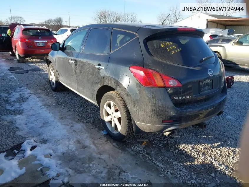 JN8AZ18W69W124944 2009 Nissan Murano Sl