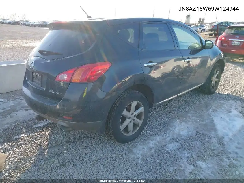JN8AZ18W69W124944 2009 Nissan Murano Sl