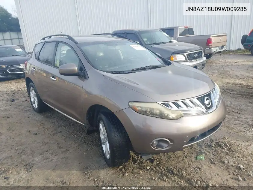JN8AZ18U09W009285 2009 Nissan Murano Sl