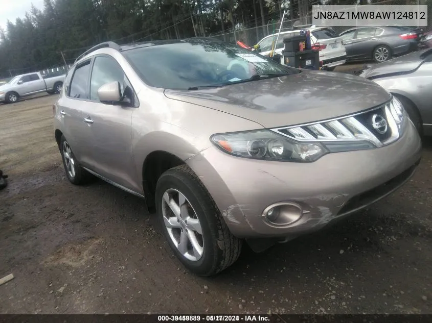 2010 Nissan Murano Sl VIN: JN8AZ1MW8AW124812 Lot: 39459889