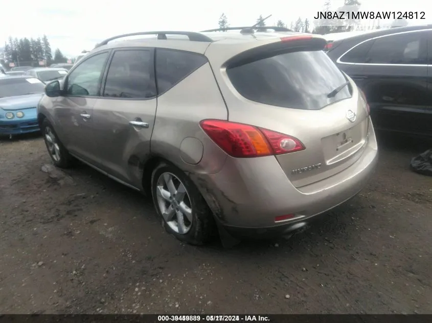 JN8AZ1MW8AW124812 2010 Nissan Murano Sl