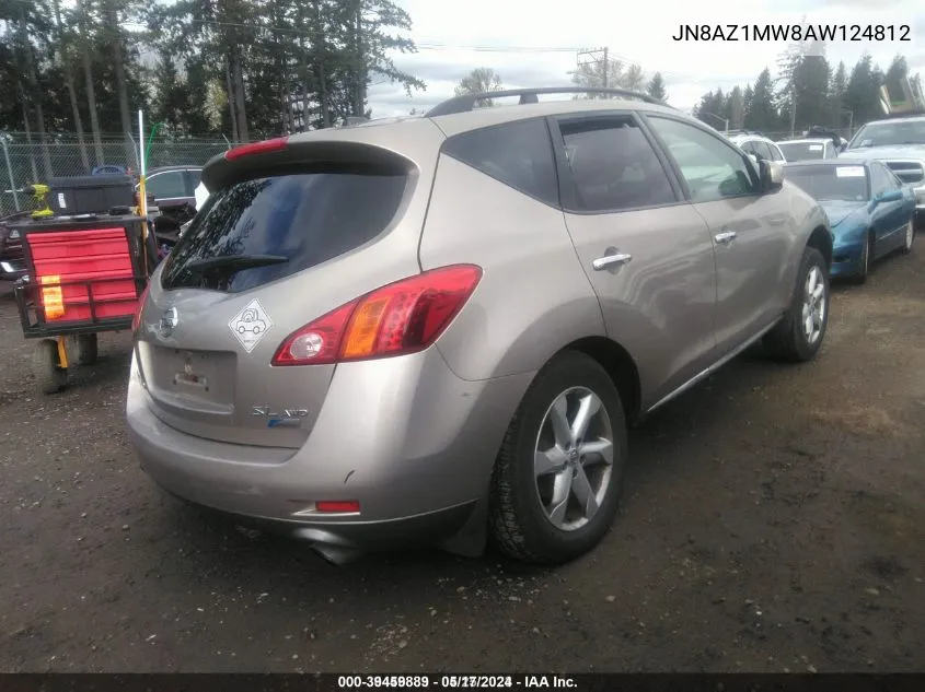 JN8AZ1MW8AW124812 2010 Nissan Murano Sl