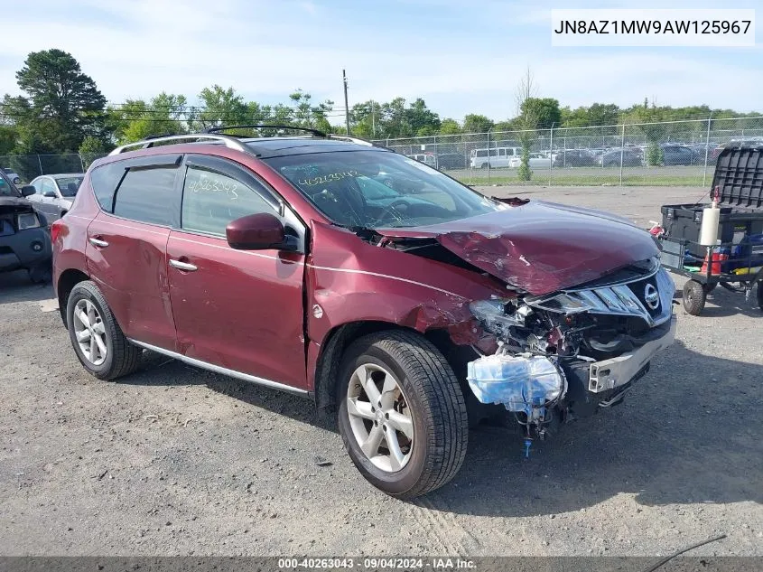 2010 Nissan Murano Sl VIN: JN8AZ1MW9AW125967 Lot: 40263043