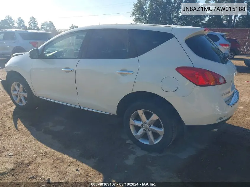 JN8AZ1MU7AW015188 2010 Nissan Murano S