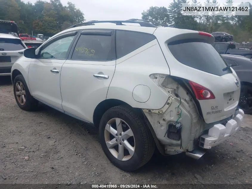 JN8AZ1MW3AW121462 2010 Nissan Murano Sl