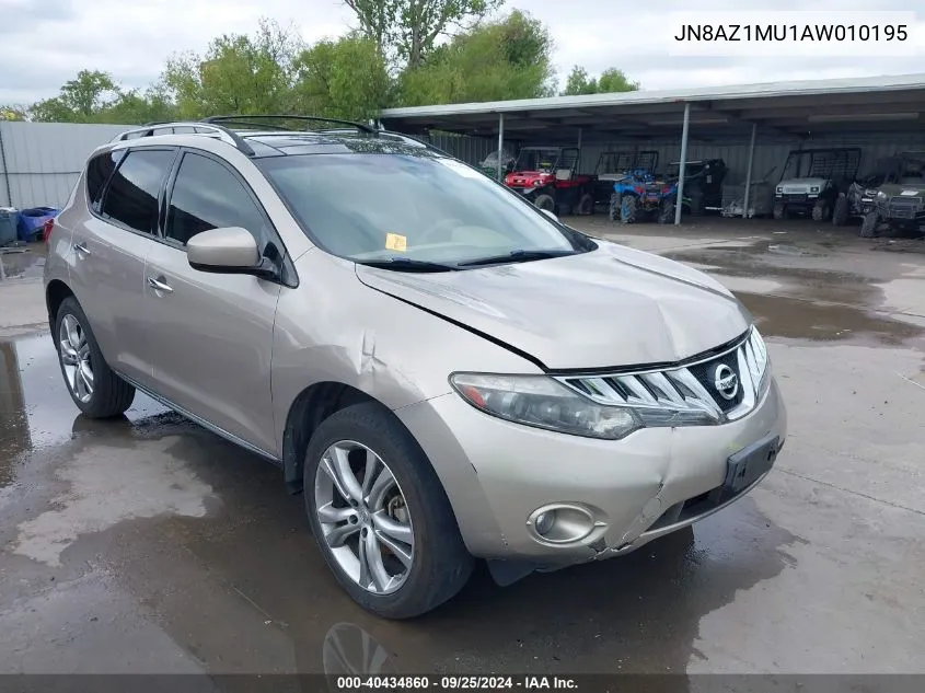 JN8AZ1MU1AW010195 2010 Nissan Murano Le