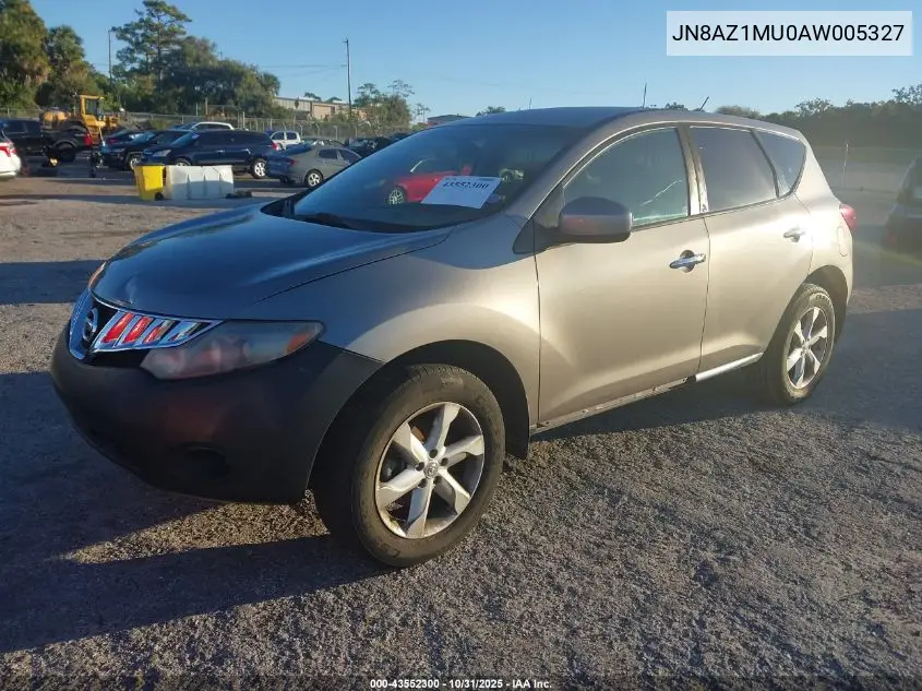 JN8AZ1MU0AW005327 2010 Nissan Murano S/Sl/Le