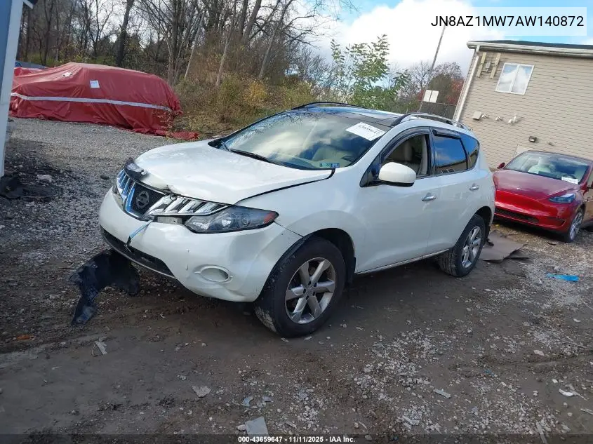 JN8AZ1MW7AW140872 2010 Nissan Murano Sl
