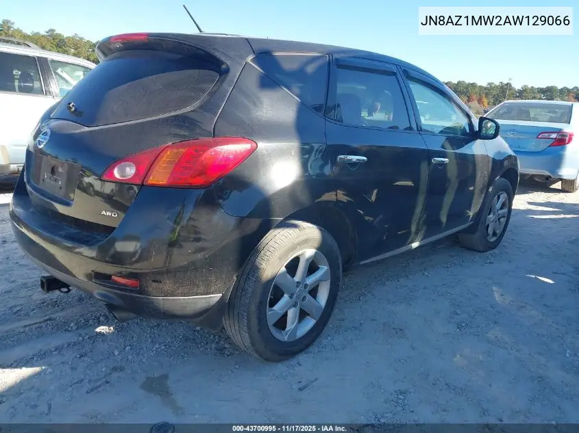 JN8AZ1MW2AW129066 2010 Nissan Murano S
