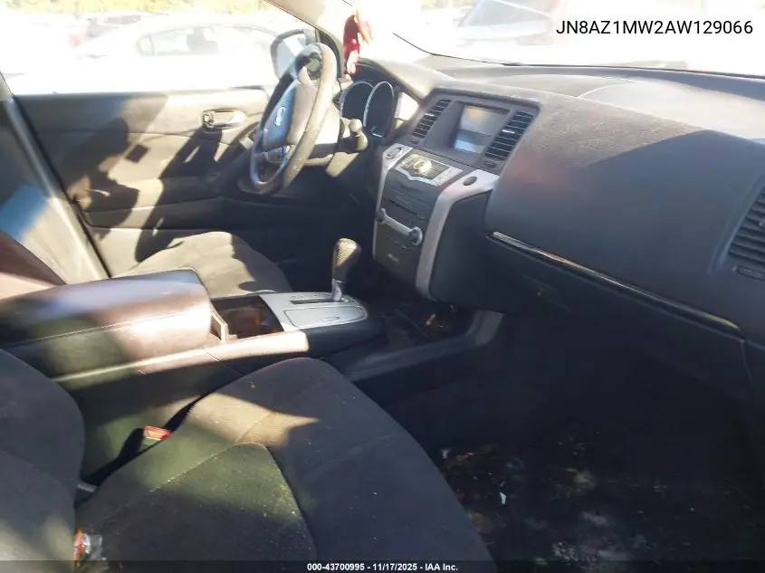 JN8AZ1MW2AW129066 2010 Nissan Murano S
