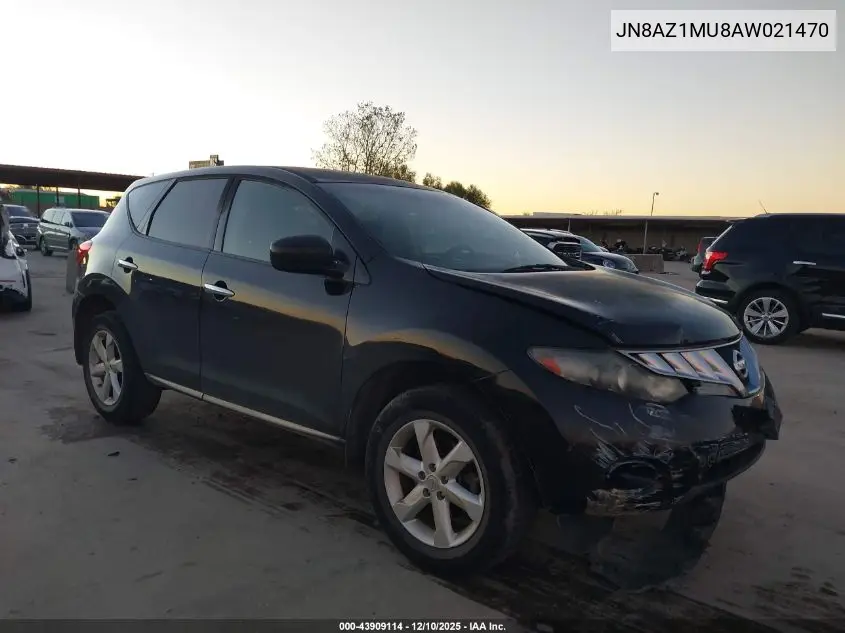 JN8AZ1MU8AW021470 2010 Nissan Murano S