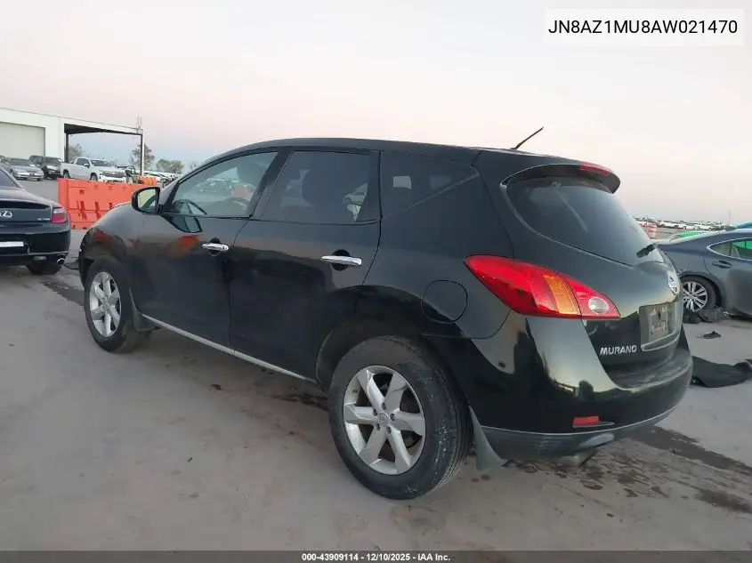 JN8AZ1MU8AW021470 2010 Nissan Murano S
