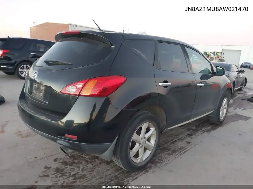 JN8AZ1MU8AW021470 2010 Nissan Murano S