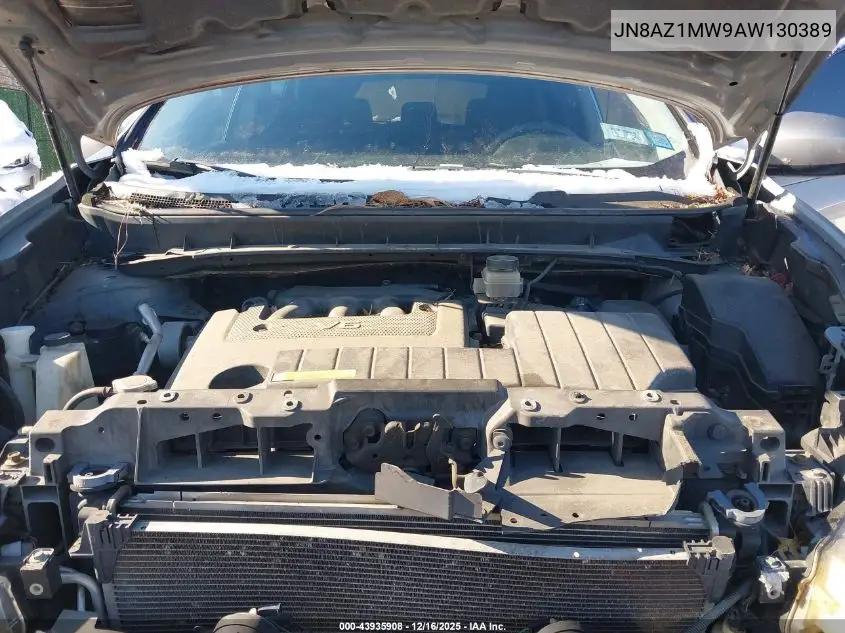 JN8AZ1MW9AW130389 2010 Nissan Murano Sl