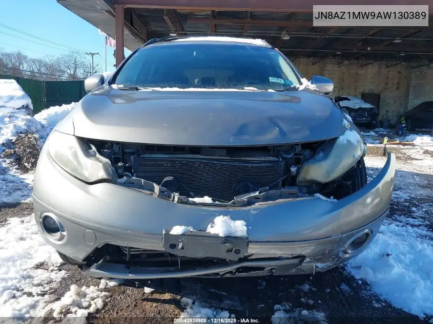 JN8AZ1MW9AW130389 2010 Nissan Murano Sl