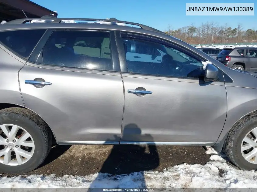 JN8AZ1MW9AW130389 2010 Nissan Murano Sl