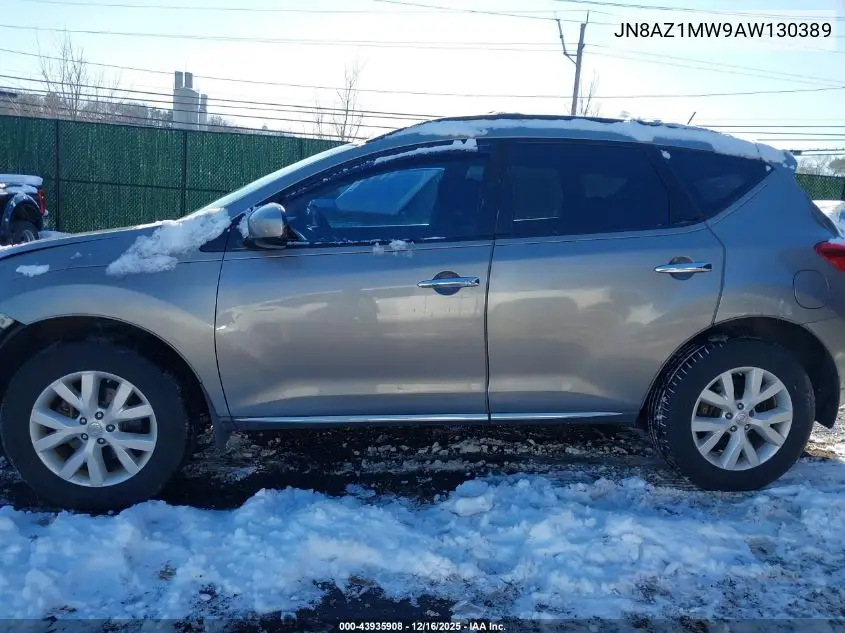 JN8AZ1MW9AW130389 2010 Nissan Murano Sl