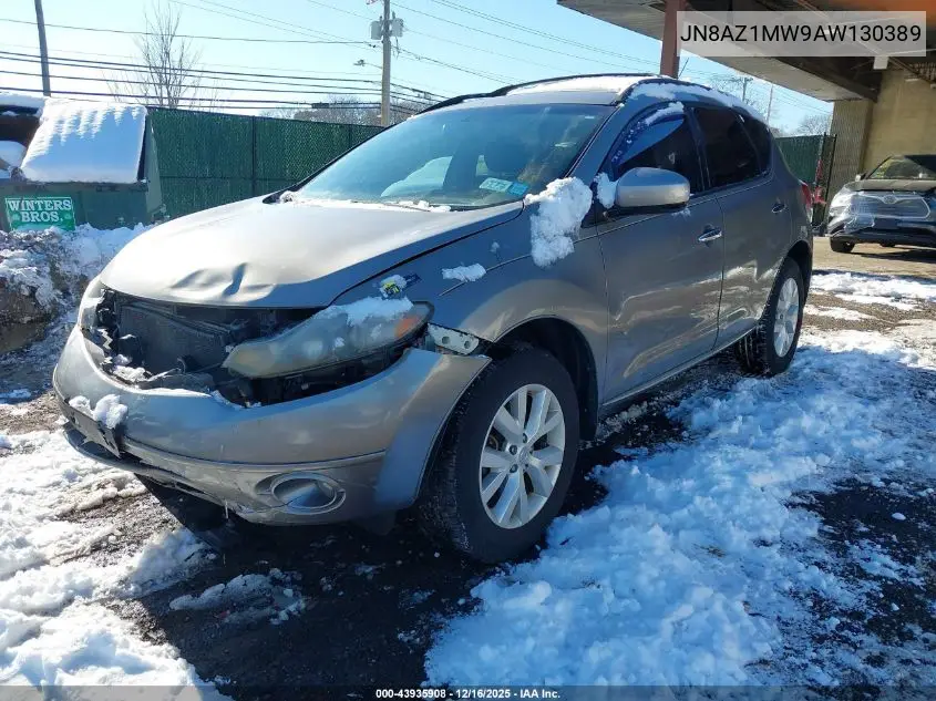 JN8AZ1MW9AW130389 2010 Nissan Murano Sl