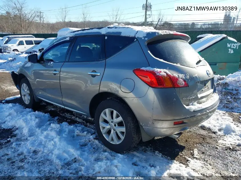JN8AZ1MW9AW130389 2010 Nissan Murano Sl