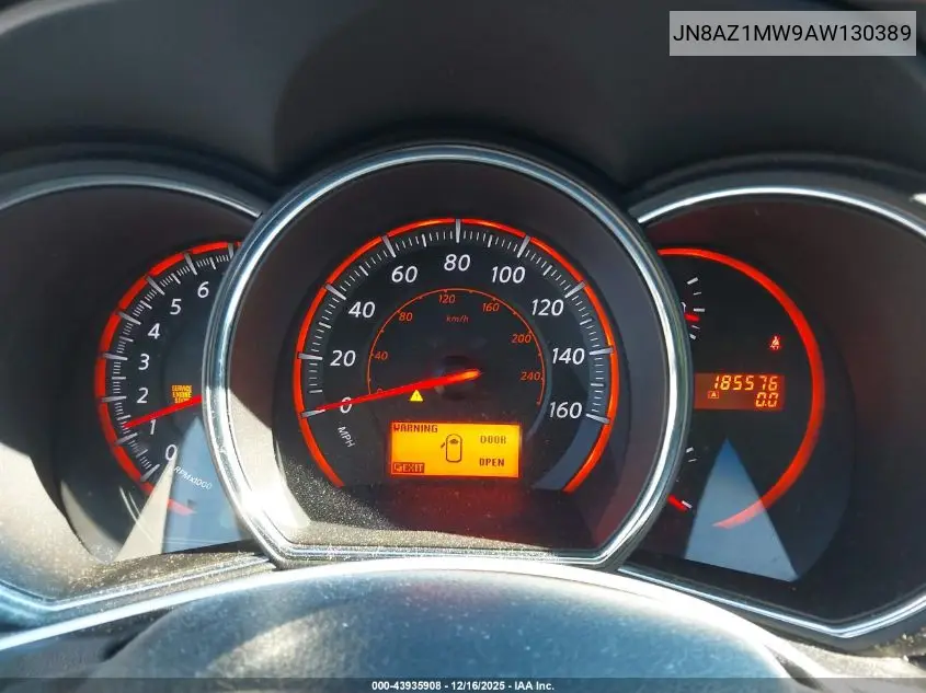 JN8AZ1MW9AW130389 2010 Nissan Murano Sl