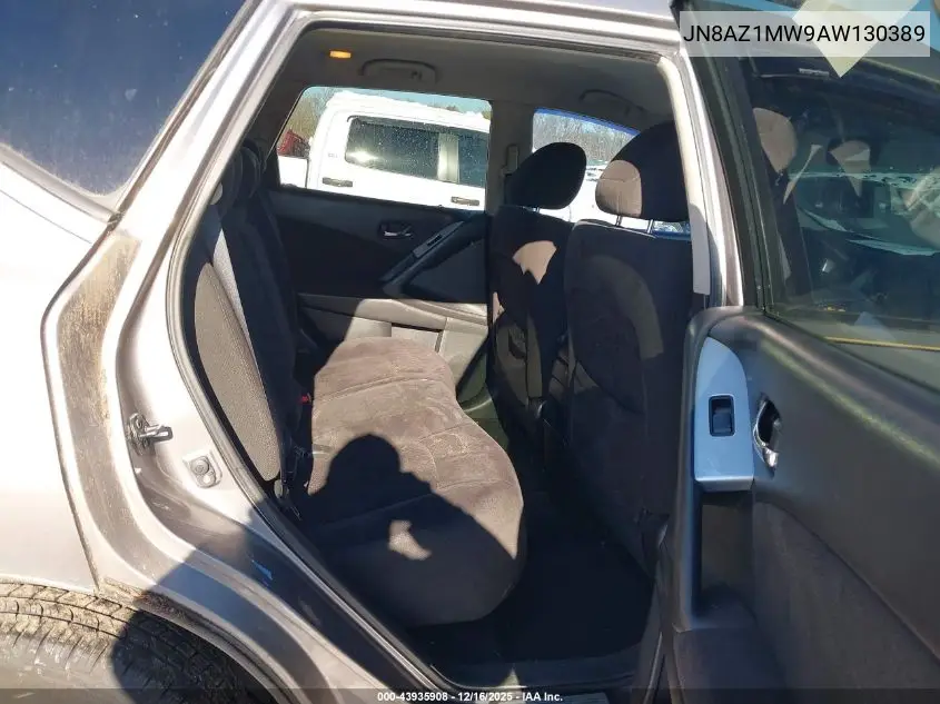JN8AZ1MW9AW130389 2010 Nissan Murano Sl