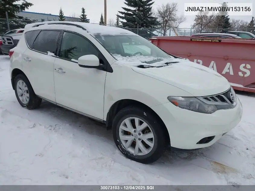JN8AZ1MW0BW153156 2011 Nissan Murano S/Sl/Le