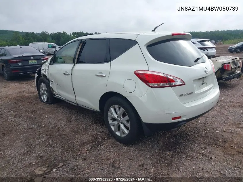 JN8AZ1MU4BW050739 2011 Nissan Murano S/Sl/Le