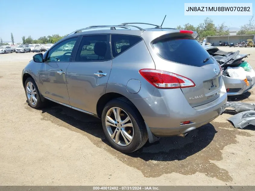 2011 Nissan Murano Le VIN: JN8AZ1MU8BW070282 Lot: 40012482