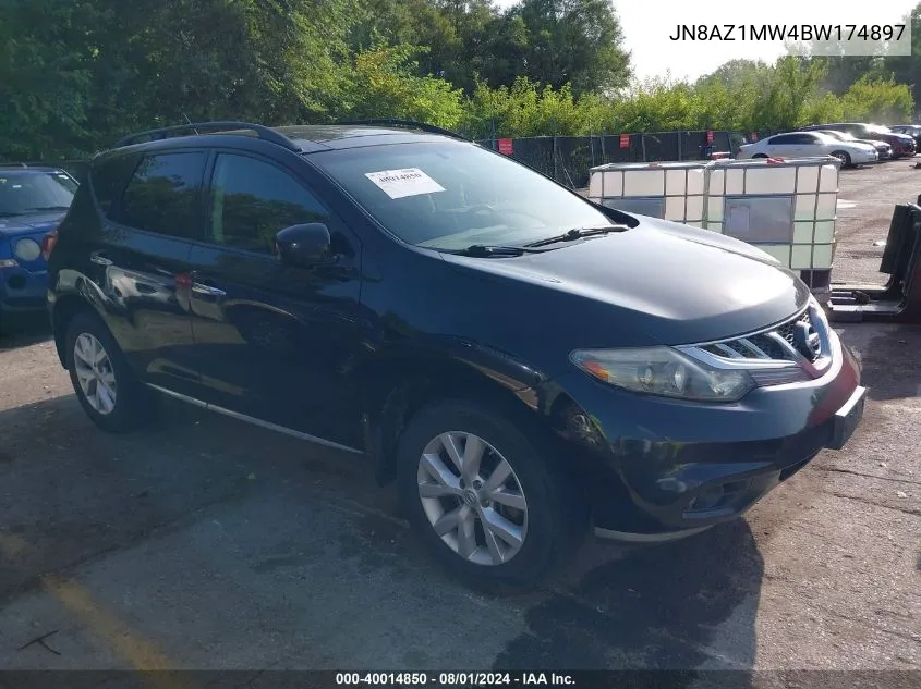 2011 Nissan Murano Sv VIN: JN8AZ1MW4BW174897 Lot: 40014850