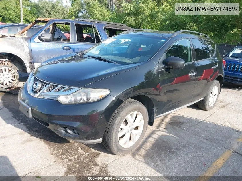 2011 Nissan Murano Sv VIN: JN8AZ1MW4BW174897 Lot: 40014850