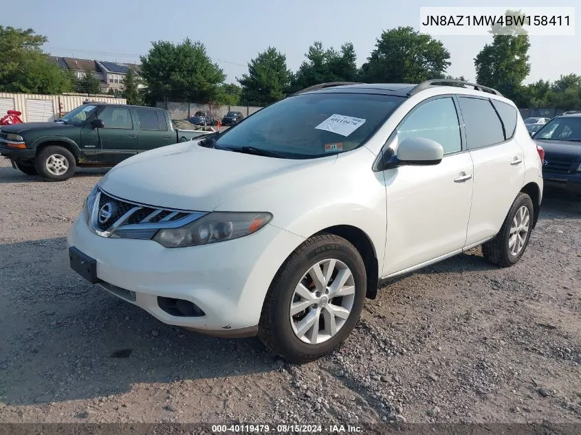 JN8AZ1MW4BW158411 2011 Nissan Murano Sl