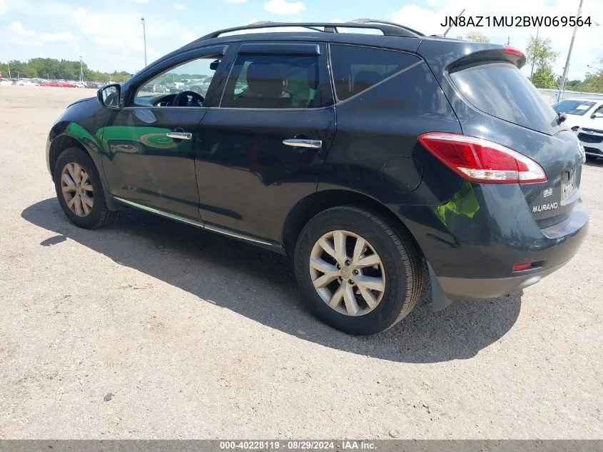 2011 Nissan Murano Sv VIN: JN8AZ1MU2BW069564 Lot: 40228119