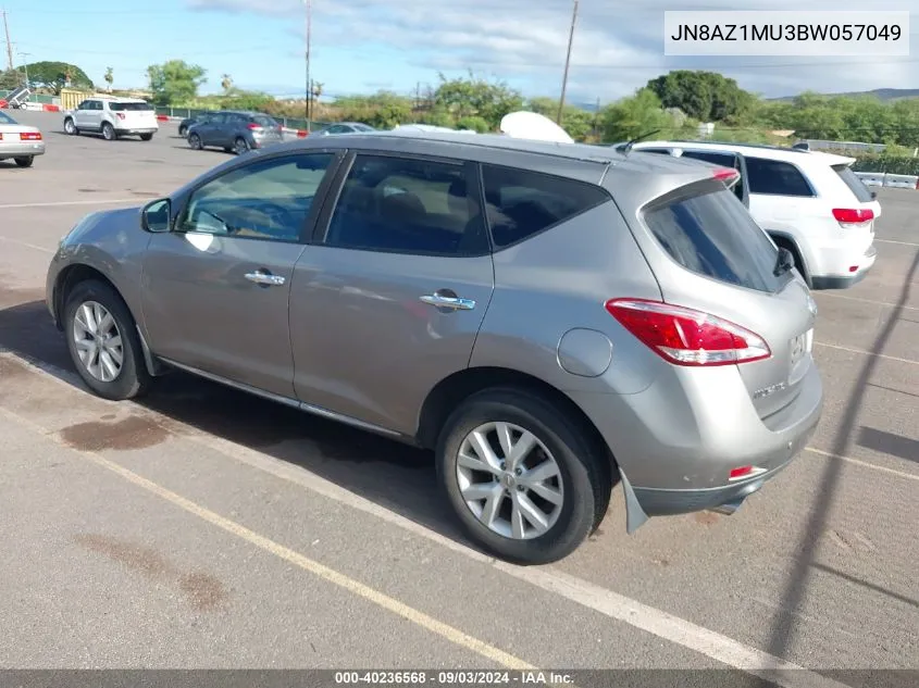 2011 Nissan Murano S VIN: JN8AZ1MU3BW057049 Lot: 40236568