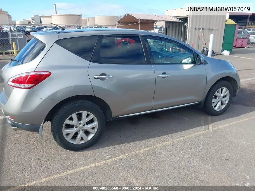 JN8AZ1MU3BW057049 2011 Nissan Murano S