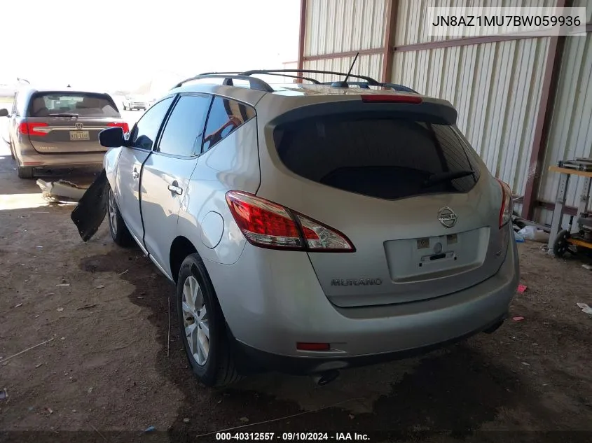 JN8AZ1MU7BW059936 2011 Nissan Murano S/Sl/Le