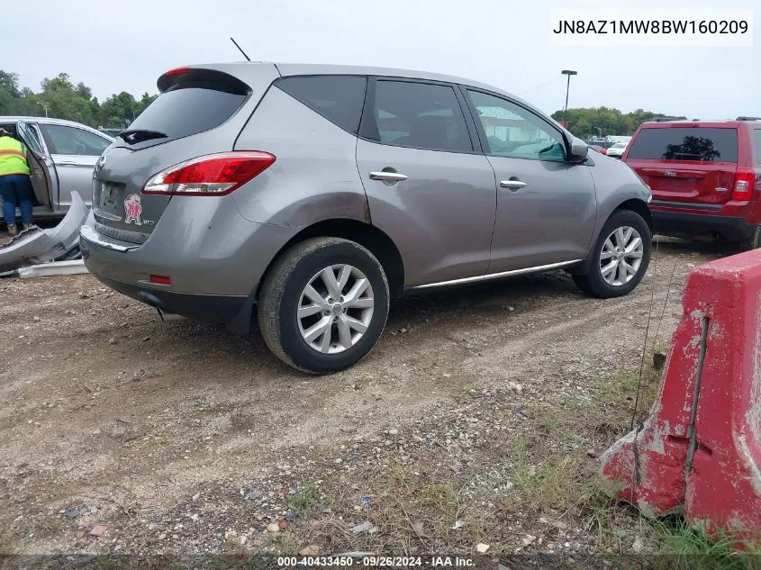 JN8AZ1MW8BW160209 2011 Nissan Murano S