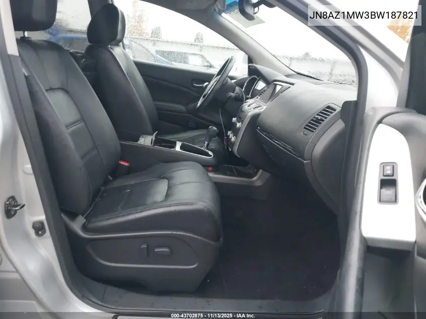 JN8AZ1MW3BW187821 2011 Nissan Murano Sl