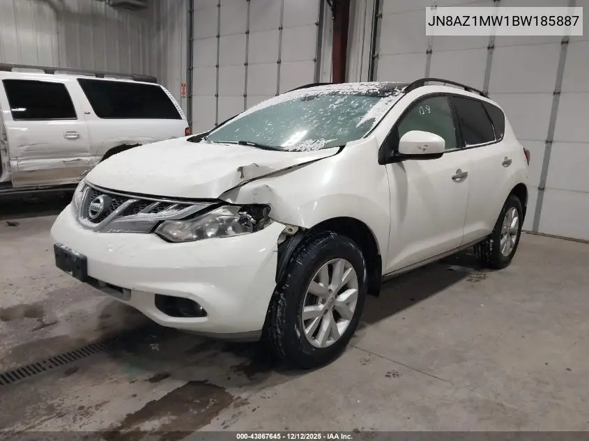 JN8AZ1MW1BW185887 2011 Nissan Murano Sl