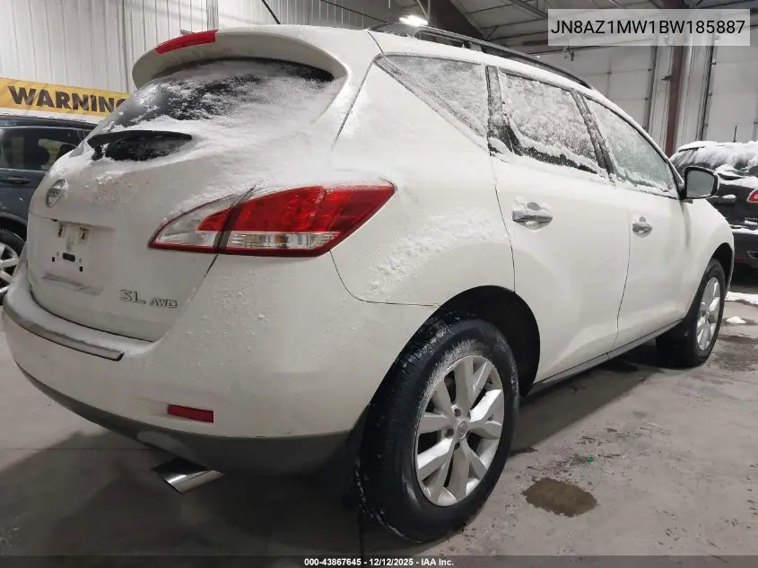 JN8AZ1MW1BW185887 2011 Nissan Murano Sl