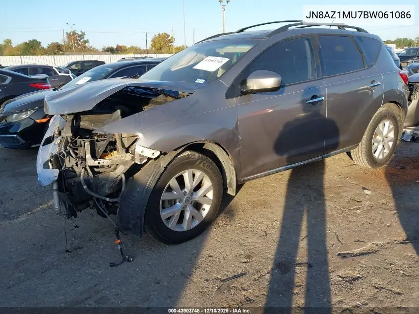 JN8AZ1MU7BW061086 2011 Nissan Murano Sl