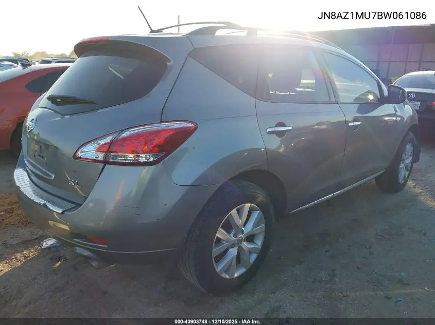 JN8AZ1MU7BW061086 2011 Nissan Murano Sl