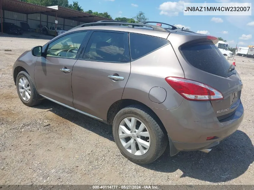 JN8AZ1MW4CW232007 2012 Nissan Murano Sl