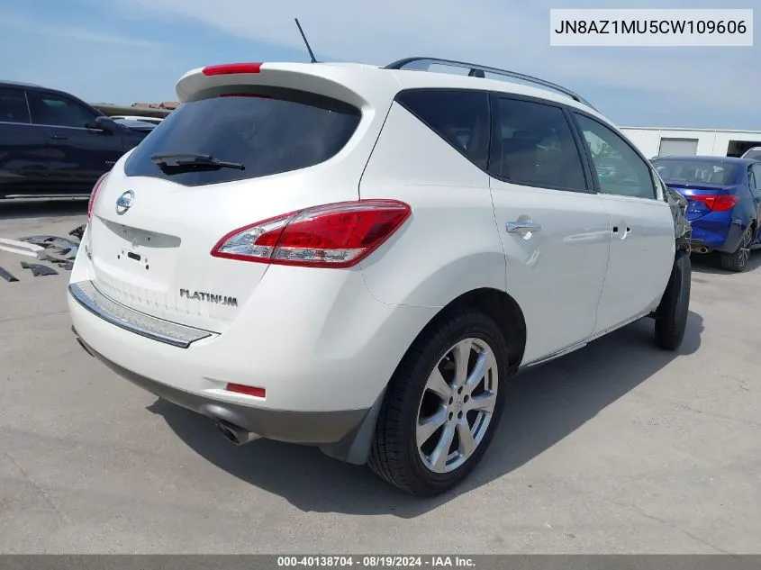 JN8AZ1MU5CW109606 2012 Nissan Murano Le